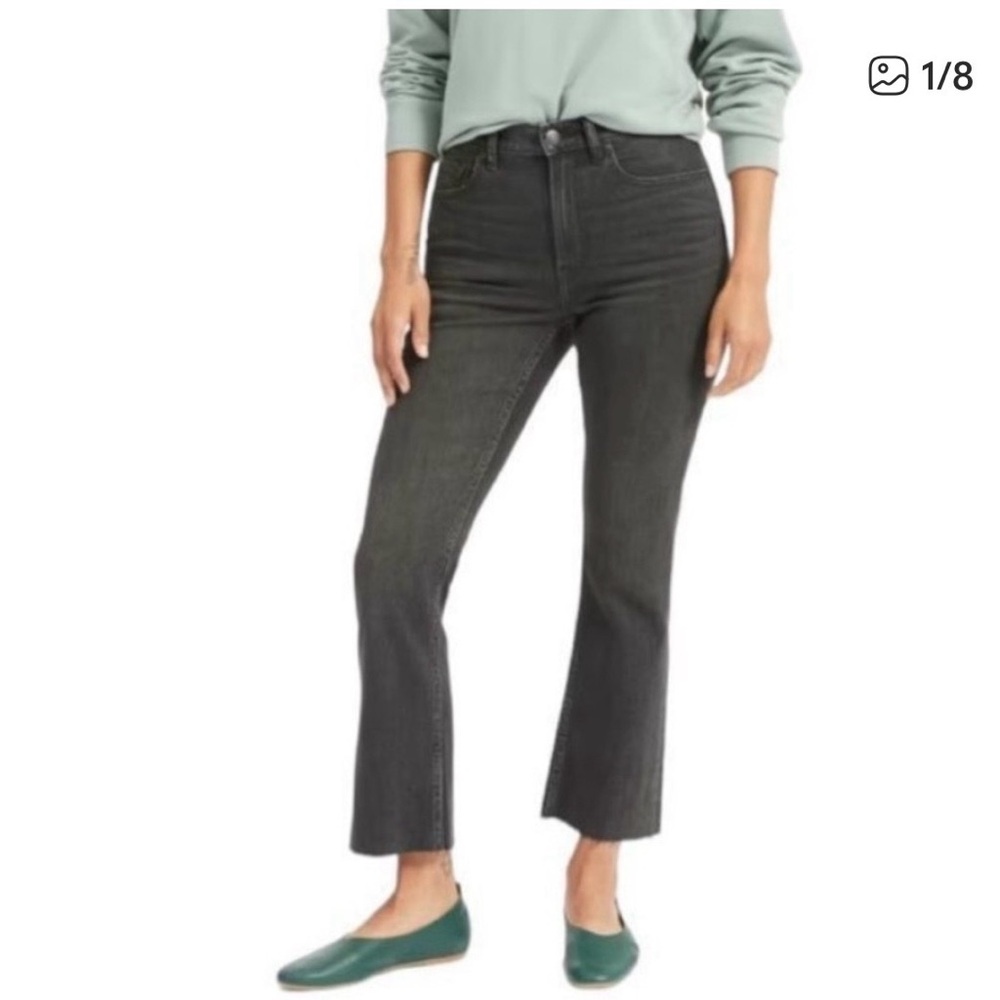 Everlane The Kick Crop Jean Washed Black Size 29